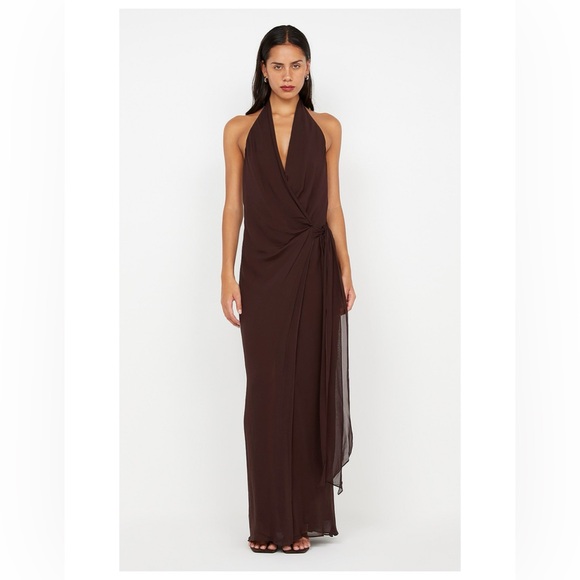 Bec & Bridge Dresses & Skirts - Bec & Bridge Brown Backless Dress